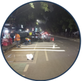 Rambu SPBU Minangkabau Jakarta Selatan